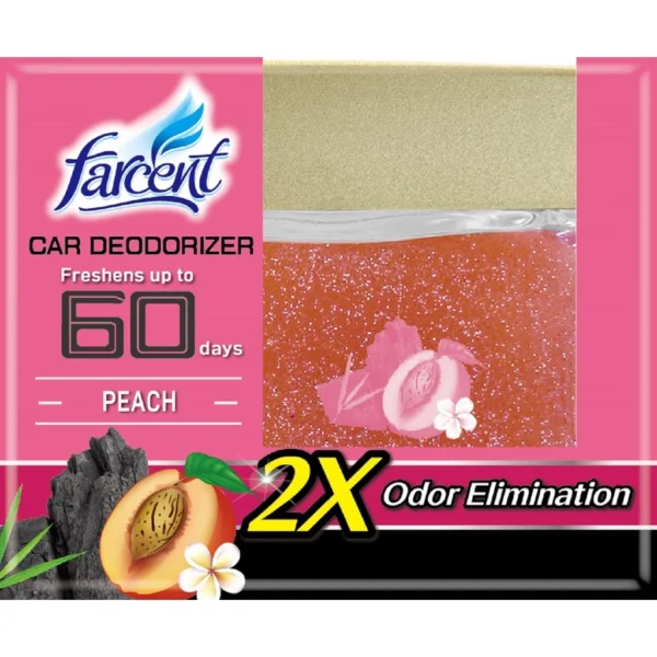my-11134201-7r98s-lof89gt8cub275.webp PEACH DEODORIZER CAR FARCENT 120G Pewangi Air Freshener