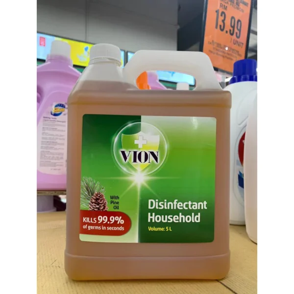 ANTIBACTERIAL DISINFECTANT PINE MULTI PURPOSE 5L ANTIBACTERIAL   ELIMINATES 99 9  BACTERIA