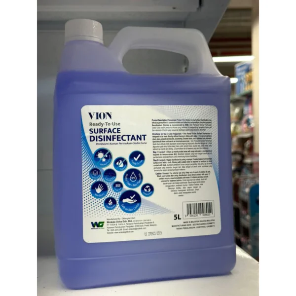 my-11134207-7r98y-lnk218uubh6k65.webp VION SURFACE DISINFECTANT MULTI PURPOSE CLEANING 5L