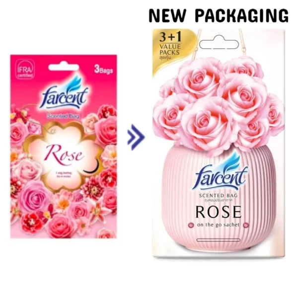 my-11134207-7rasc-m7qbmdq11zfib8.webp FARCENT SCENTED BAG 3X10G ROSE Pewangi Fragrance Air Freshener