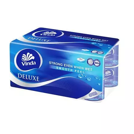 my-11134207-820lh-mlhah52ba7m7ed.webp VINDA DELUXE SMOOTH FEEL TOILET PAPER TISSUE 16 ROLLS