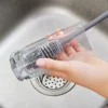 sg-11134201-22120-8jcgbzvpktkv68.webp Long Handle Silicone Cleaning Brush Soft Bristle 360 Degree Deep Cleansing Milk Bottle Glasses Kitchen Cleaner Tool