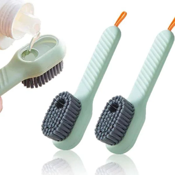 Multifunctional Washing Brush 2 In 1 Soft Hair Soap Dispenser Shoes Household Laundry Cleaner Tool